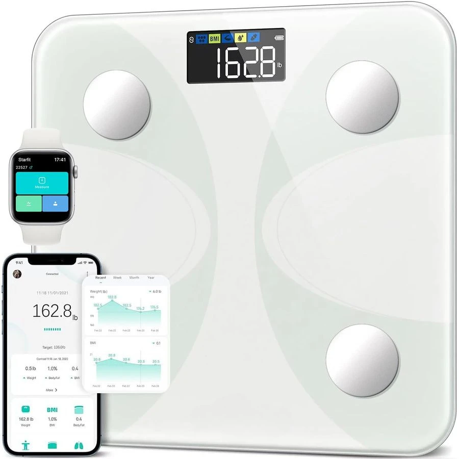for Body Weight and Fat Percentage, Digital Accurate Bathroom Smart Scale with Large Display, FSAampHSA Eligible 13 Body Composi
for Body Weight and Fat Percentage, Digital Accurate Bathroom Smart Scale with Large Display, FSAampHSA Eligible 13 Body Composi