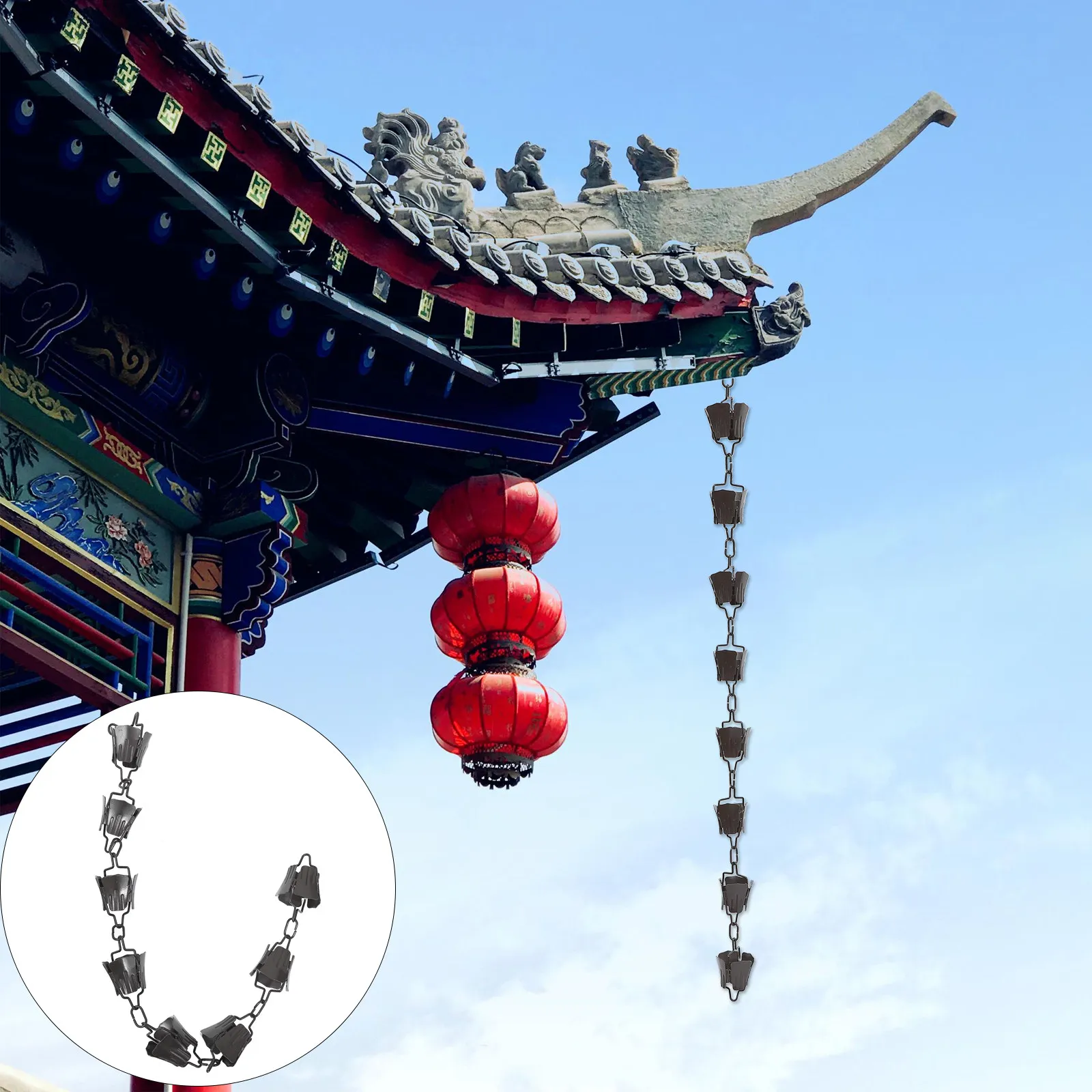 1Pcs Japanese Style Rain Chain High Quality Aluminium Alloy Outdoor Balcony Drain Decorative Rain Chain for Gutter Downspout
1Pcs Japanese Style Rain Chain High Quality Aluminium Alloy Outdoor Balcony Drain Decorative Rain Chain for Gutter Downspout