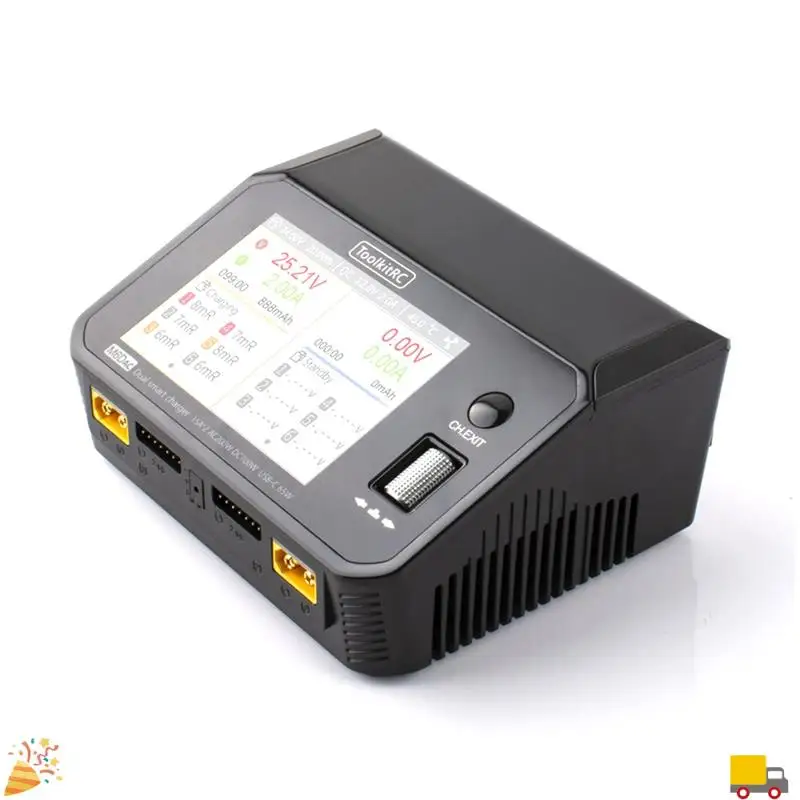 Toolkitrc M6dac двухканальное умное зарядное устройство Lipo переменного тока 200 Вт постоянного тока 350WX2 15A для 1-6S Lihv Lipo батареи PD 65 Вт
Toolkitrc M6dac двухканальное умное зарядное устройство Lipo переменного тока 200 Вт постоянного тока 350WX2 15A для 1-6S Lihv Lipo батареи PD 65 Вт