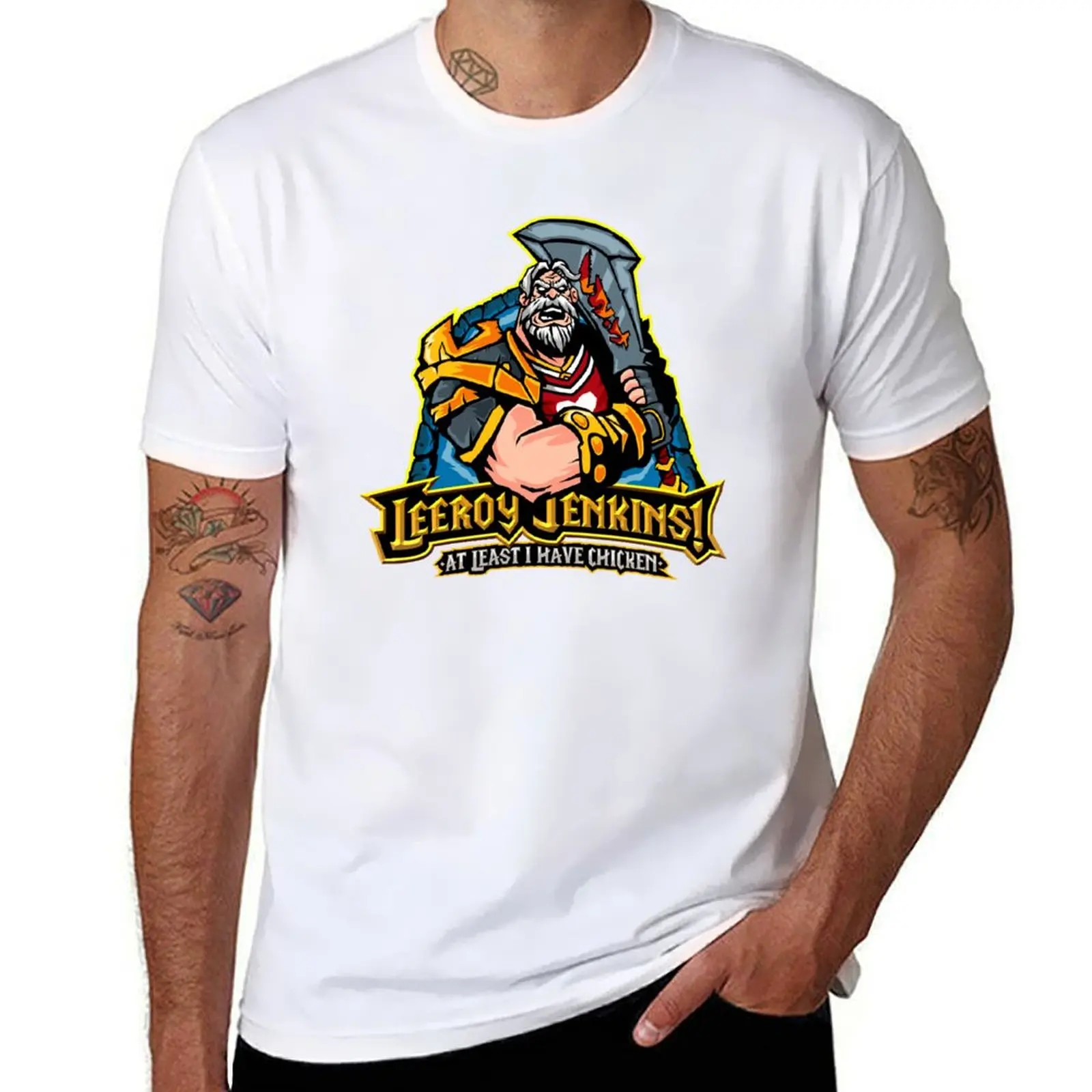Leeroy Jenkins T-Shirt man t shirts cotton g man t shirts for men man t shirt designer T-Shirt
Leeroy Jenkins T-Shirt man t shirts cotton g man t shirts for men man t shirt designer T-Shirt