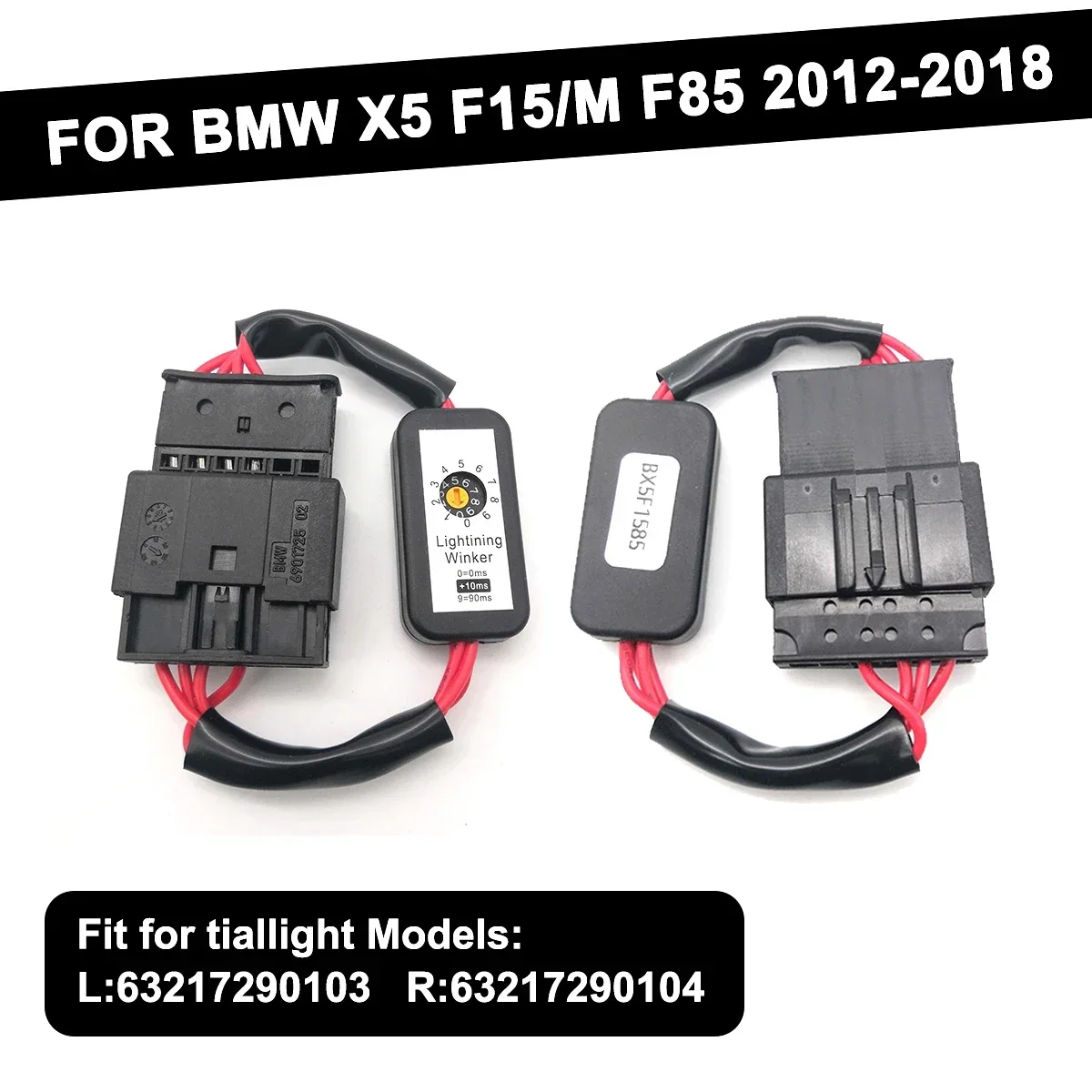 LED Taillight Dynamic Turn Signal Indicator 2Pcs Black Add-on Module Cable Wire Harness For BMW X5 F15 M F85 2012-2018
LED Taillight Dynamic Turn Signal Indicator 2Pcs Black Add-on Module Cable Wire Harness For BMW X5 F15 M F85 2012-2018