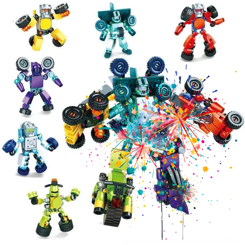 Automobile Deformation Mecha Assembly Robot Deformation Battle Armor Small Particle Puzzle Block Children DIY Toy Gift
Automobile Deformation Mecha Assembly Robot Deformation Battle Armor Small Particle Puzzle Block Children DIY Toy Gift