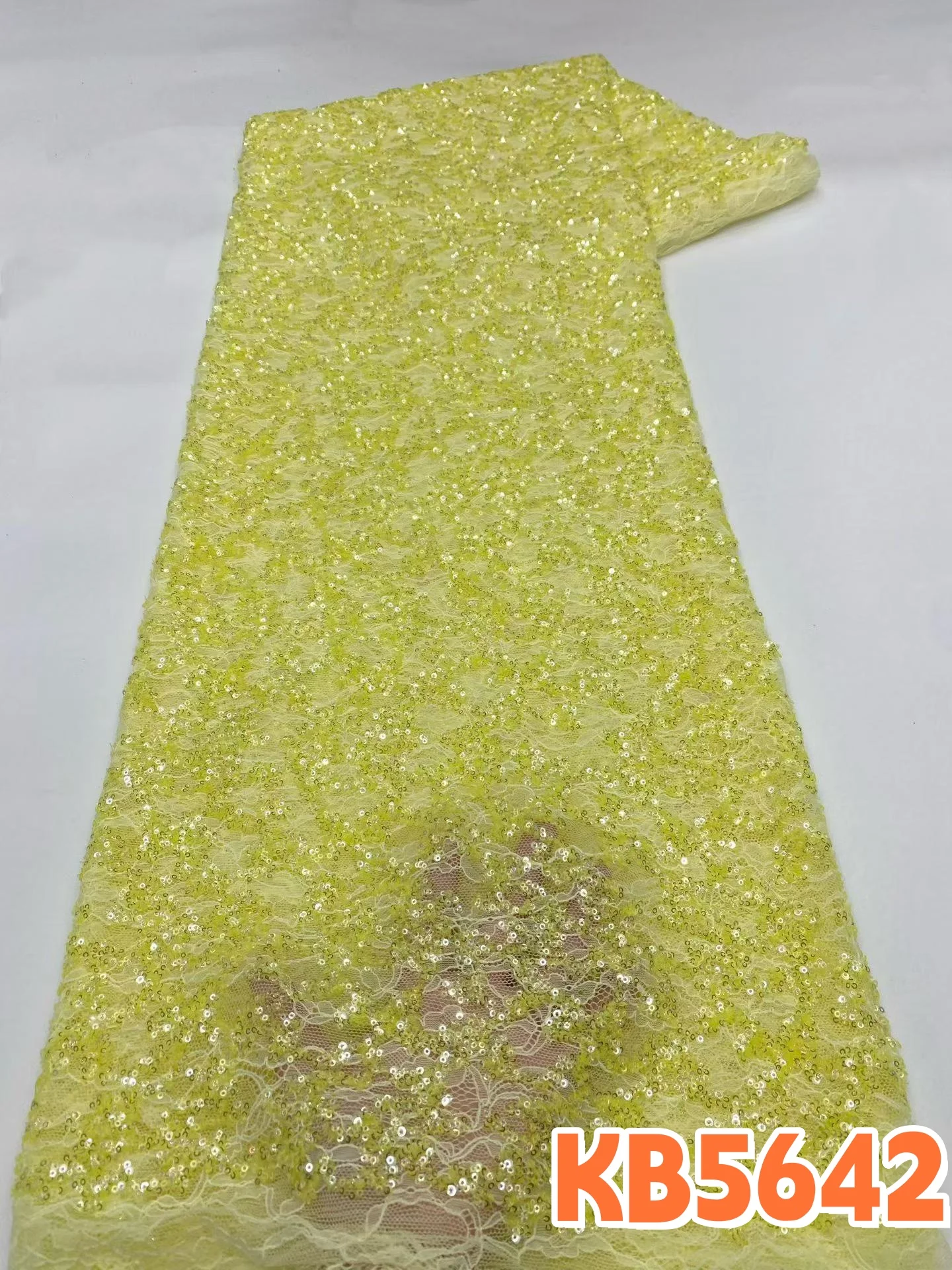 YALISI African Beaded Chantilly Lace Sequins Lace Fabric 5 Yards High Quality Nigeria Tulle Lace Fabric for Sewing Fabric KB5642
YALISI African Beaded Chantilly Lace Sequins Lace Fabric 5 Yards High Quality Nigeria Tulle Lace Fabric for Sewing Fabric KB5642