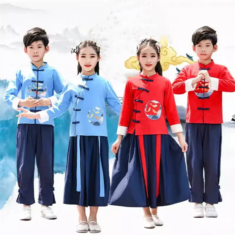 Children's Ancient Costume Baby Hanfu Cosplay Boy Suit Performance Two Piece Set Kids Chinese Outfit Girl Clothes Roupa Infantil
Children's Ancient Costume Baby Hanfu Cosplay Boy Suit Performance Two Piece Set Kids Chinese Outfit Girl Clothes Roupa Infantil