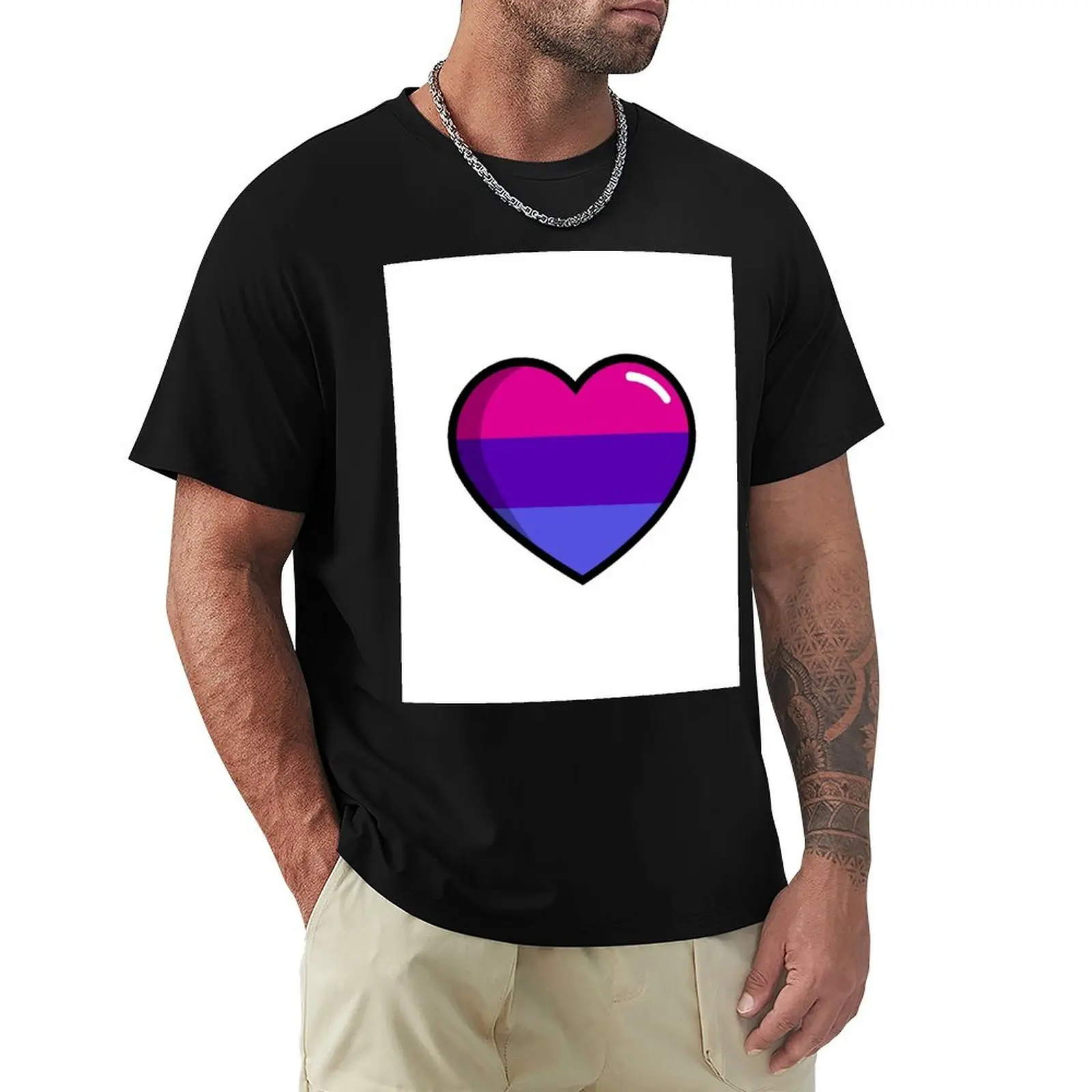 Bisexual Heart T-Shirt oversized graphic tee customs design your own football t shirt Men's clothing
Bisexual Heart T-Shirt oversized graphic tee customs design your own football t shirt Men's clothing