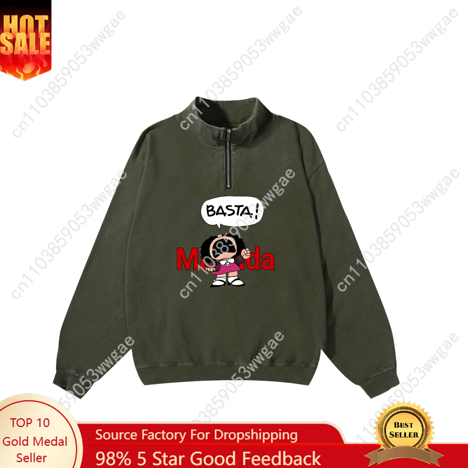 Mafalda Retro Sweatshirt Mens Womans Teenagers Vintage Pullover Half Zipper Sweatshirt Anime Customized Top Long Sleeved Tshirts 
Mafalda Retro Sweatshirt Mens Womans Teenagers Vintage Pullover Half Zipper Sweatshirt Anime Customized Top Long Sleeved Tshirts