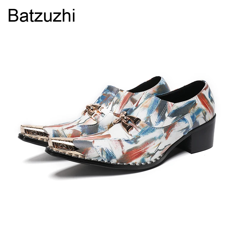 Batzuzhi 6.5cm High Heels Fashion Men's Genuine Leather Dress Shoes Slip on Luxury Men's Business/Party/Wedding Shoes!
Batzuzhi 6.5cm High Heels Fashion Men's Genuine Leather Dress Shoes Slip on Luxury Men's Business/Party/Wedding Shoes!
