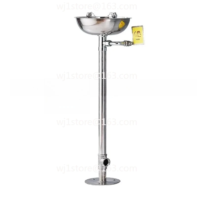 Eyewash factory vertical 304 stainless steel emergency spray flushing device thickened
Eyewash factory vertical 304 stainless steel emergency spray flushing device thickened