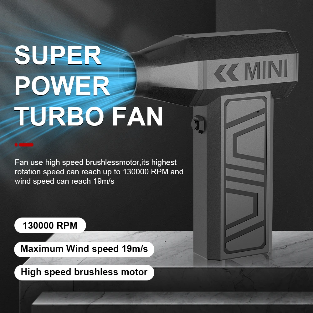 Электрическая воздушная тряпка, турбовентилятор, струйный вентилятор, портативный очиститель, автомобильный обдув, снег, зарядка типа C, 4 регулируемые передачи, 130000 об/мин
Электрическая воздушная тряпка, турбовентилятор, струйный вентилятор, портативный очиститель, автомобильный обдув, снег, зарядка типа C, 4 регулируемые передачи, 130000 об/мин