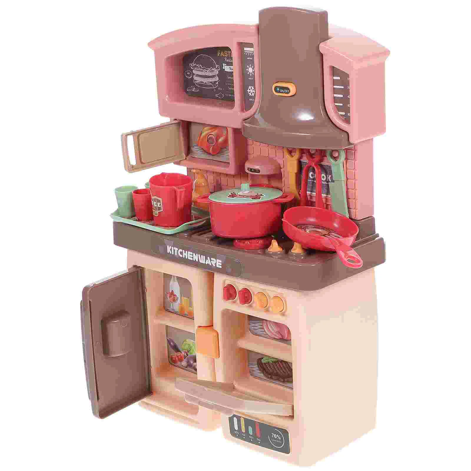 Play Kitchen Happy Childhood Toy Set Plastic Cooking Puzzle Accessories Kids Educational with Lights
Play Kitchen Happy Childhood Toy Set Plastic Cooking Puzzle Accessories Kids Educational with Lights