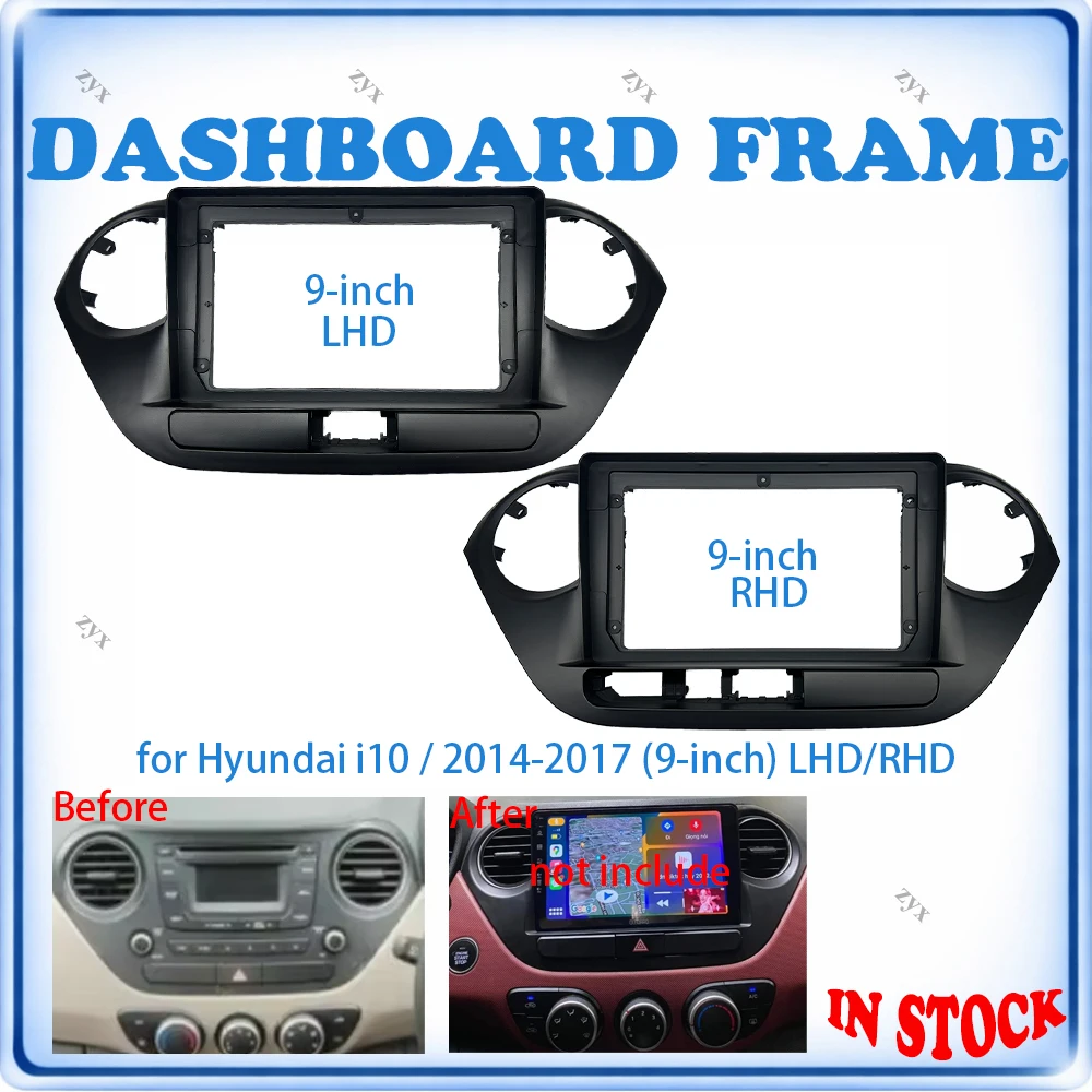 Car Radio Fascia Frame For Hyundai i10 2014-2017 9 inch LHD/RHD Wiring Harness Power Cable Car Accessories Plug & Play
Car Radio Fascia Frame For Hyundai i10 2014-2017 9 inch LHD/RHD Wiring Harness Power Cable Car Accessories Plug & Play