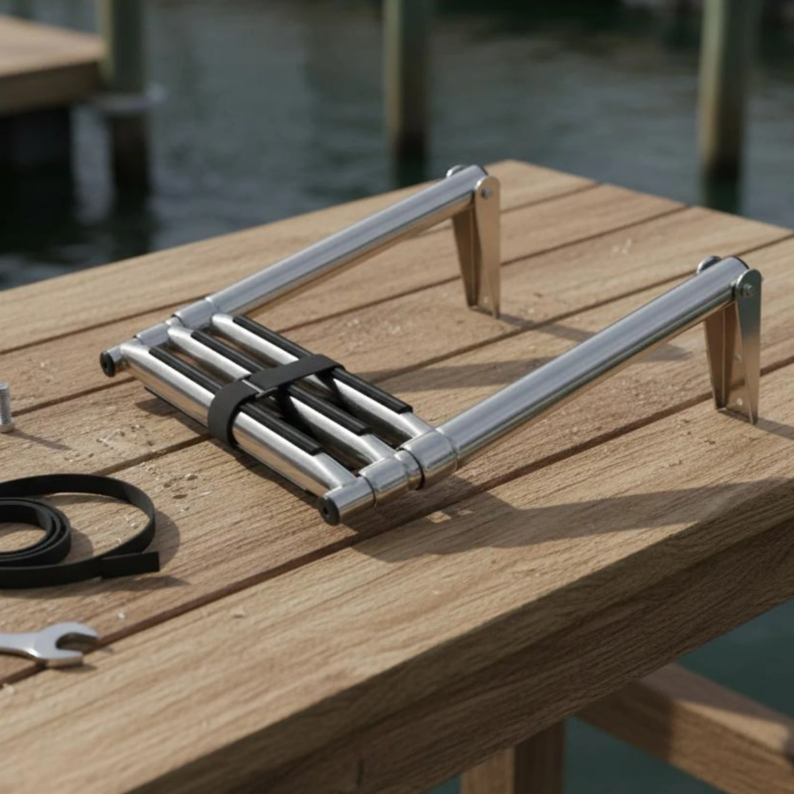 Telescoping Folding Boat Ladder Telescopic Marine Hardware for Yacht
Telescoping Folding Boat Ladder Telescopic Marine Hardware for Yacht