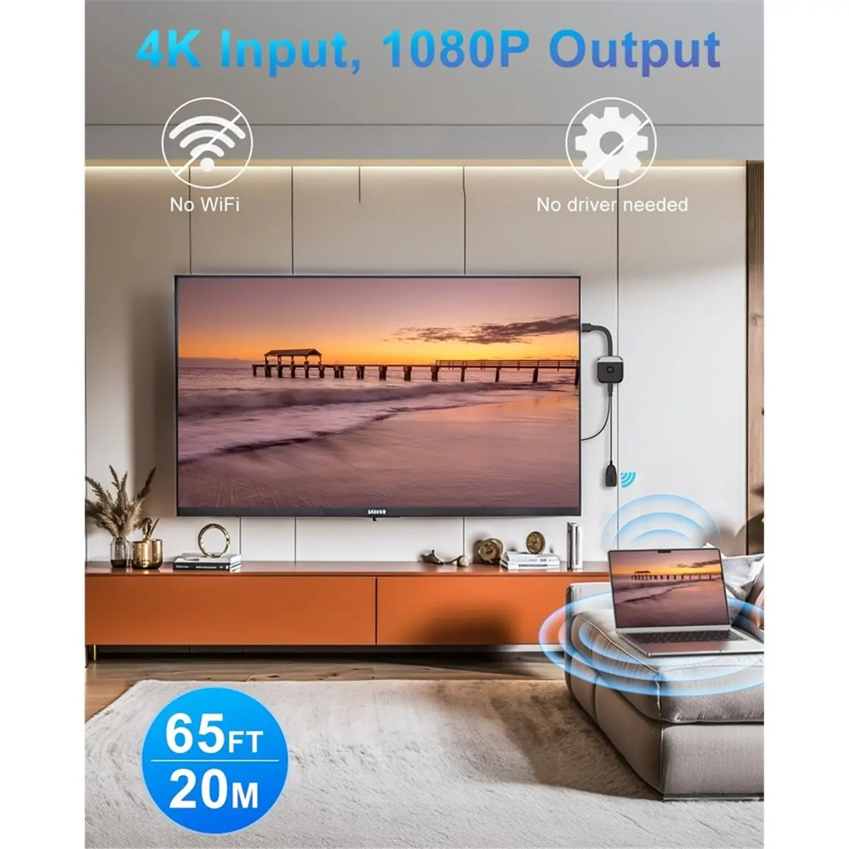 Новый беспроводной 4K-адаптер 2026 года, совместимый с дублированием экрана, передатчик и приемник 2,4/5 ГГц для потоковой передачи
Новый беспроводной 4K-адаптер 2026 года, совместимый с дублированием экрана, передатчик и приемник 2,4/5 ГГц для потоковой передачи