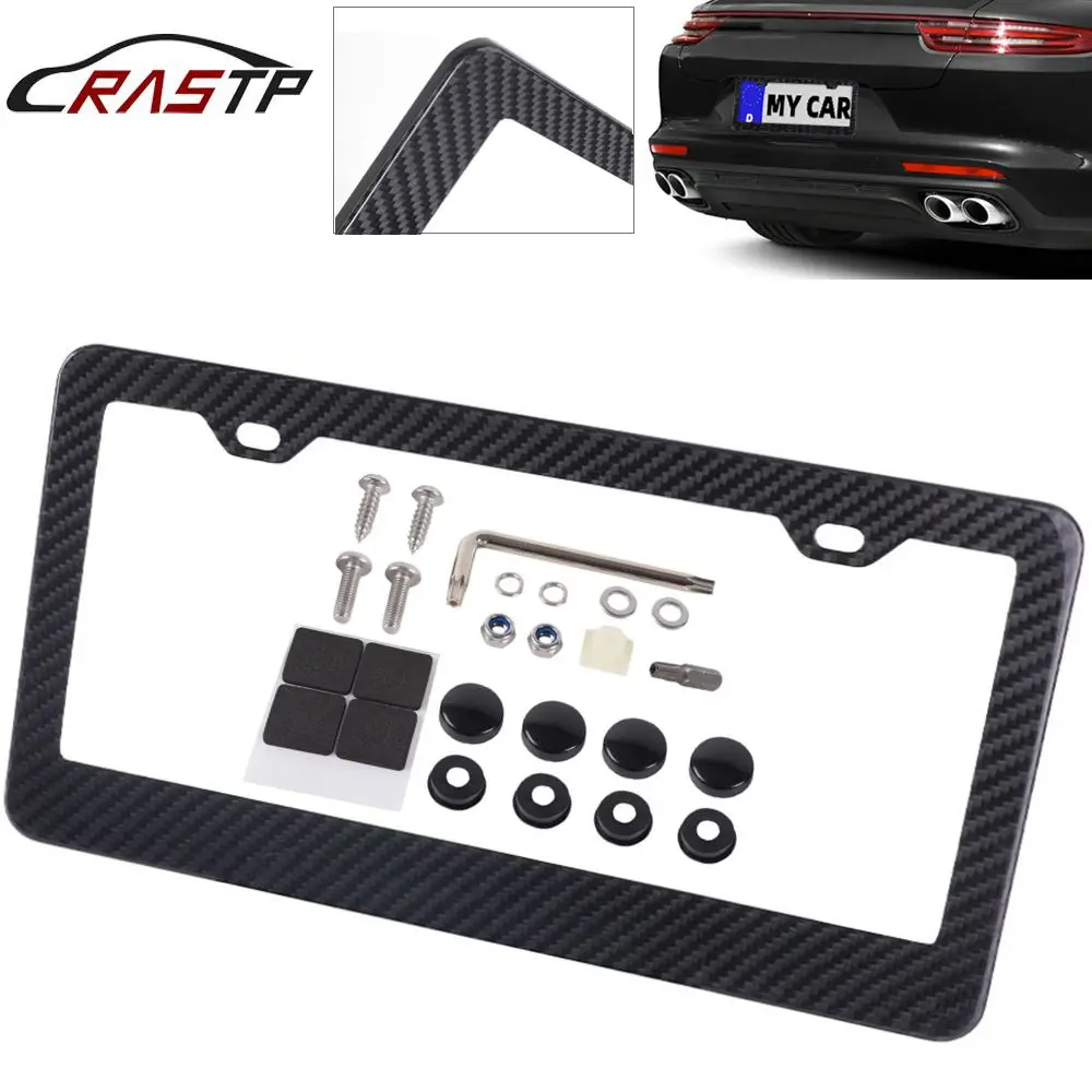 RASTP-1PC 31x16CM 100% Real Carbon Fiber License Plate Frame 2 Holes With Screws Caps Suitable For US Canada etc BTD048
RASTP-1PC 31x16CM 100% Real Carbon Fiber License Plate Frame 2 Holes With Screws Caps Suitable For US Canada etc BTD048