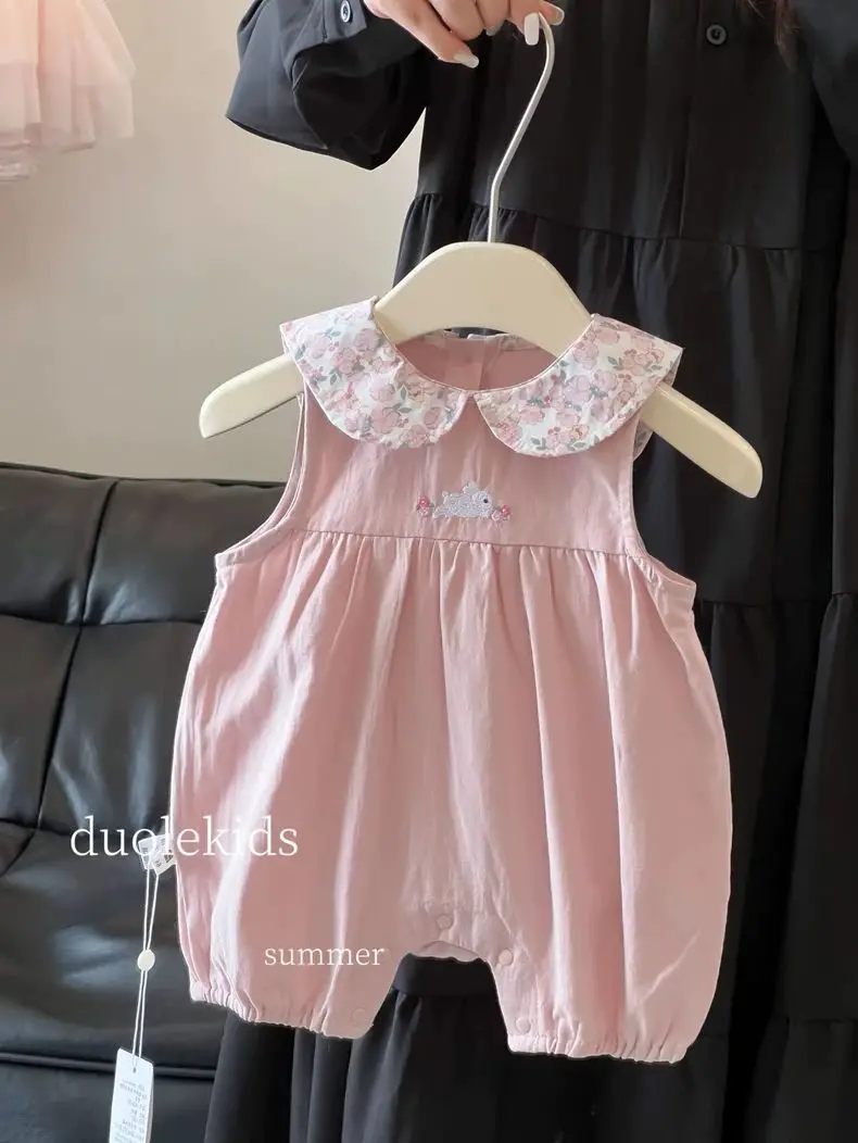 2026 Baby Girl Summer Dress Casual Comfortable Western Princess Ha Yi Flip Collar jumpsuit
2026 Baby Girl Summer Dress Casual Comfortable Western Princess Ha Yi Flip Collar jumpsuit