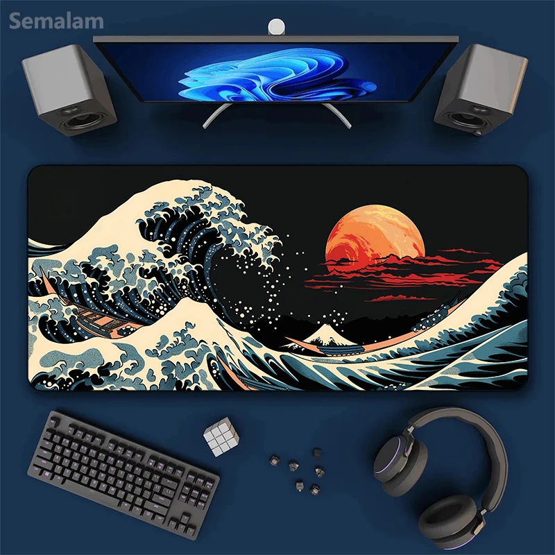 Japanese Wave Design Oversized Desk Keyboard Mat Large Area Non-Slip Mouse Pad For Home Office Gamer Desktop Decor Desk Mat
Japanese Wave Design Oversized Desk Keyboard Mat Large Area Non-Slip Mouse Pad For Home Office Gamer Desktop Decor Desk Mat