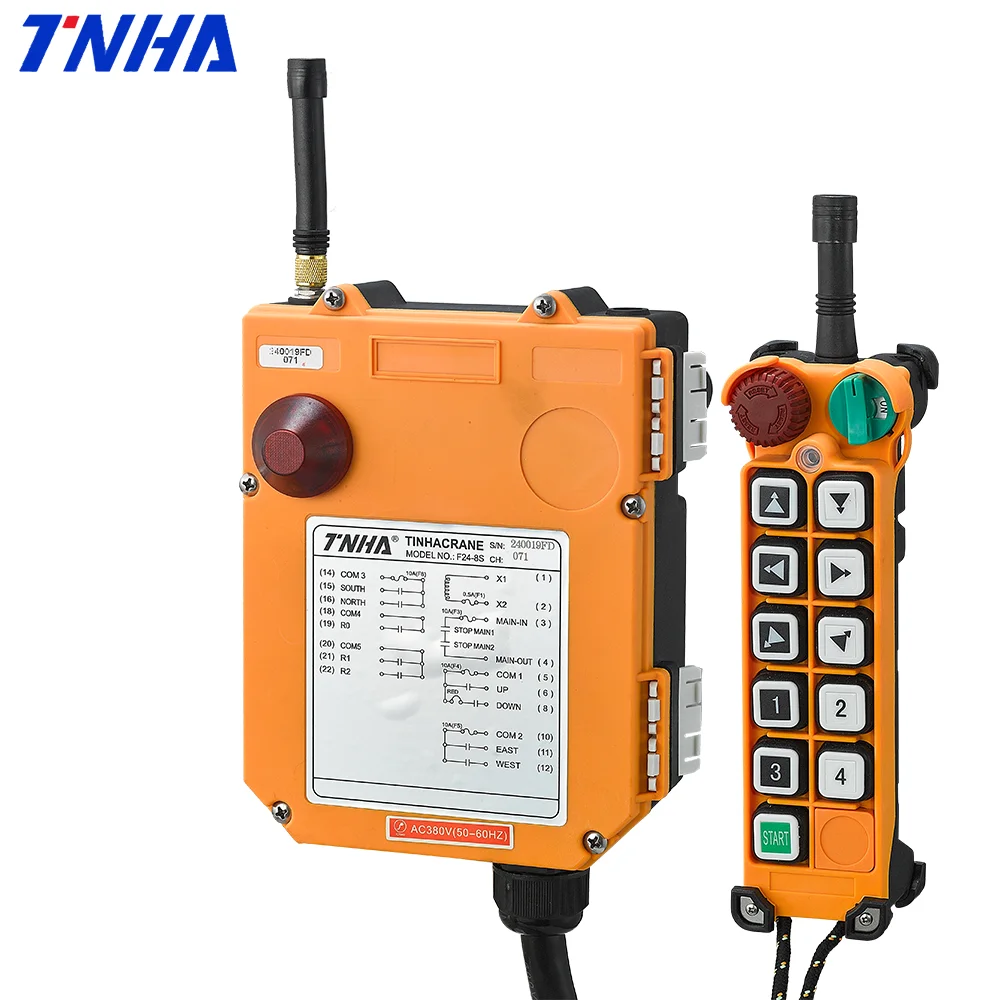 TNHA1 F24-10S industrial waterproof remote pendant control universal wireless hoist control switch radio control for crane
TNHA1 F24-10S industrial waterproof remote pendant control universal wireless hoist control switch radio control for crane