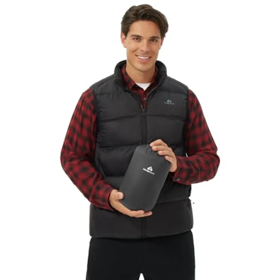 Pioneer Camp Men's Lightweight Down Vest Fill Power 700 Packable Puffer Vest Sleeveless Warm Puffy Outerwear
Pioneer Camp Men's Lightweight Down Vest Fill Power 700 Packable Puffer Vest Sleeveless Warm Puffy Outerwear