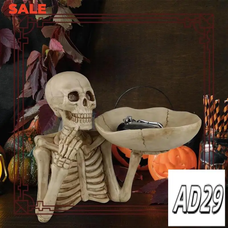 D9-1 PCS Halloween Skull Decor Candy Dish As Shown Resin Spooky Horror Skeleton Halloween Party Decoration And Storage
D9-1 PCS Halloween Skull Decor Candy Dish As Shown Resin Spooky Horror Skeleton Halloween Party Decoration And Storage