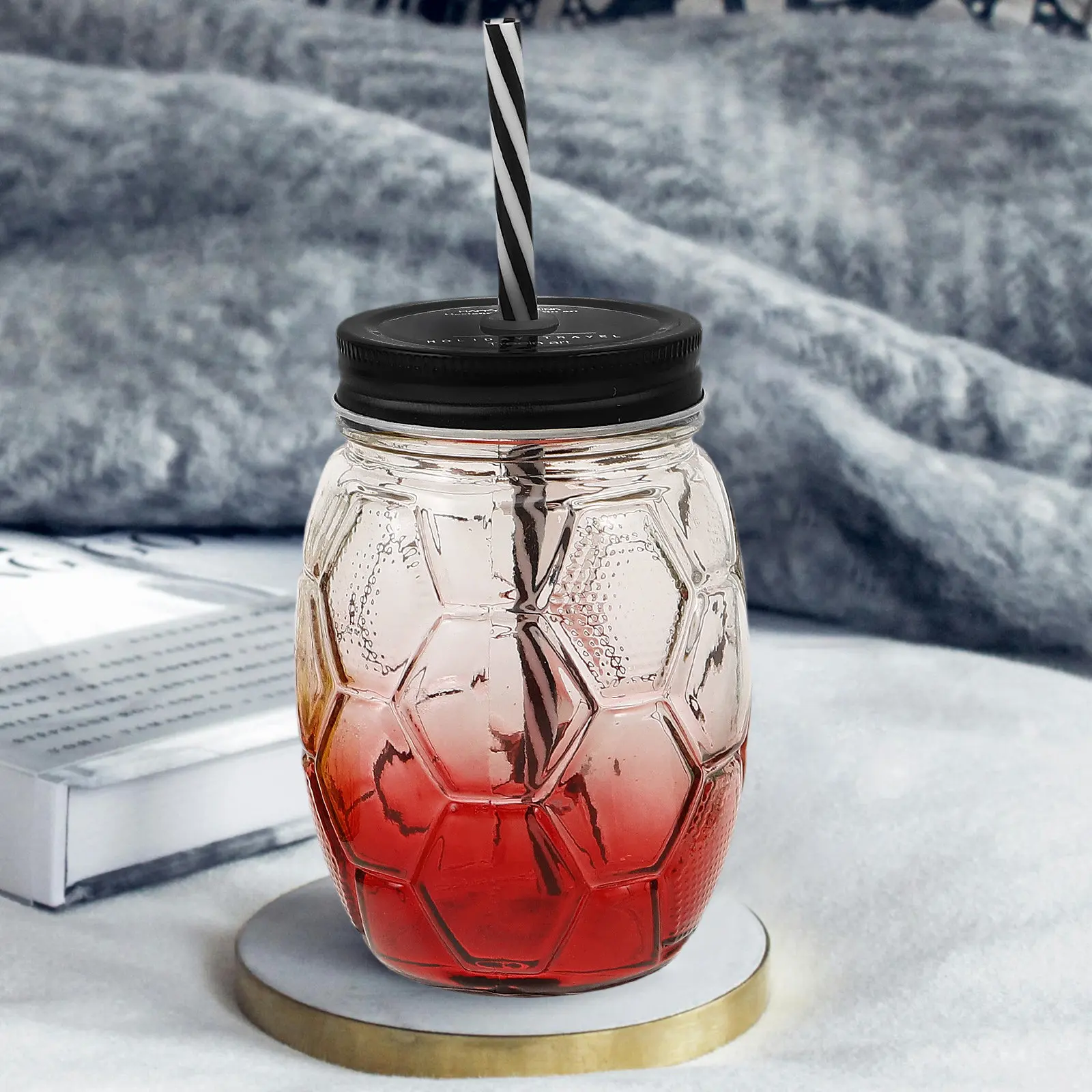 3 Sets Gradient Handle Mason Jar Glass Cups Multi-Function Juice Bottle for Milk Coffee Tea Cold Beverage with Lid Straw
3 Sets Gradient Handle Mason Jar Glass Cups Multi-Function Juice Bottle for Milk Coffee Tea Cold Beverage with Lid Straw