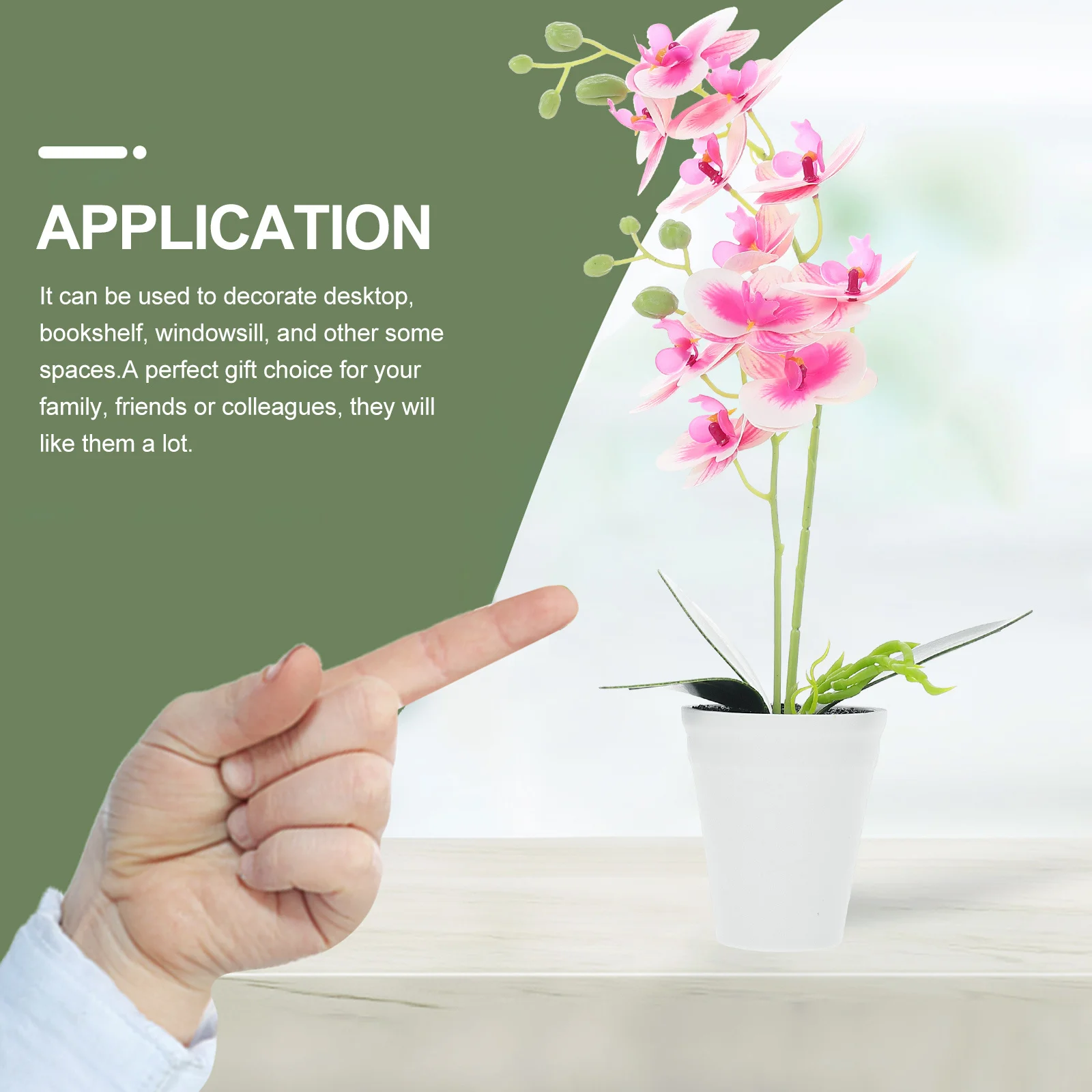 Simulation Potted Bonsai Emulation Phalaenopsis Home Decoration Exquisite Craftsmanship Desktop Bookshelf Windowsill
Simulation Potted Bonsai Emulation Phalaenopsis Home Decoration Exquisite Craftsmanship Desktop Bookshelf Windowsill