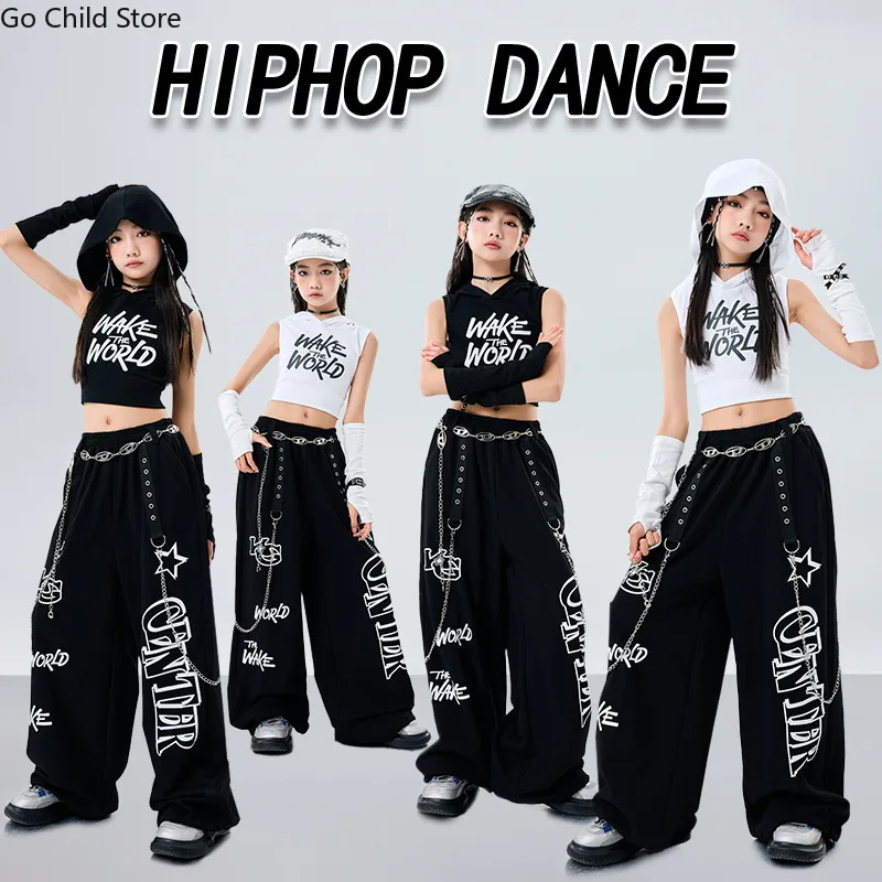 Girls K-pop Letters Crop Hoodies Cargo Pants Children Street Dance Costumes Kids Hip Hop Streetwear Jazz Girl Group Clothes Sets
Girls K-pop Letters Crop Hoodies Cargo Pants Children Street Dance Costumes Kids Hip Hop Streetwear Jazz Girl Group Clothes Sets