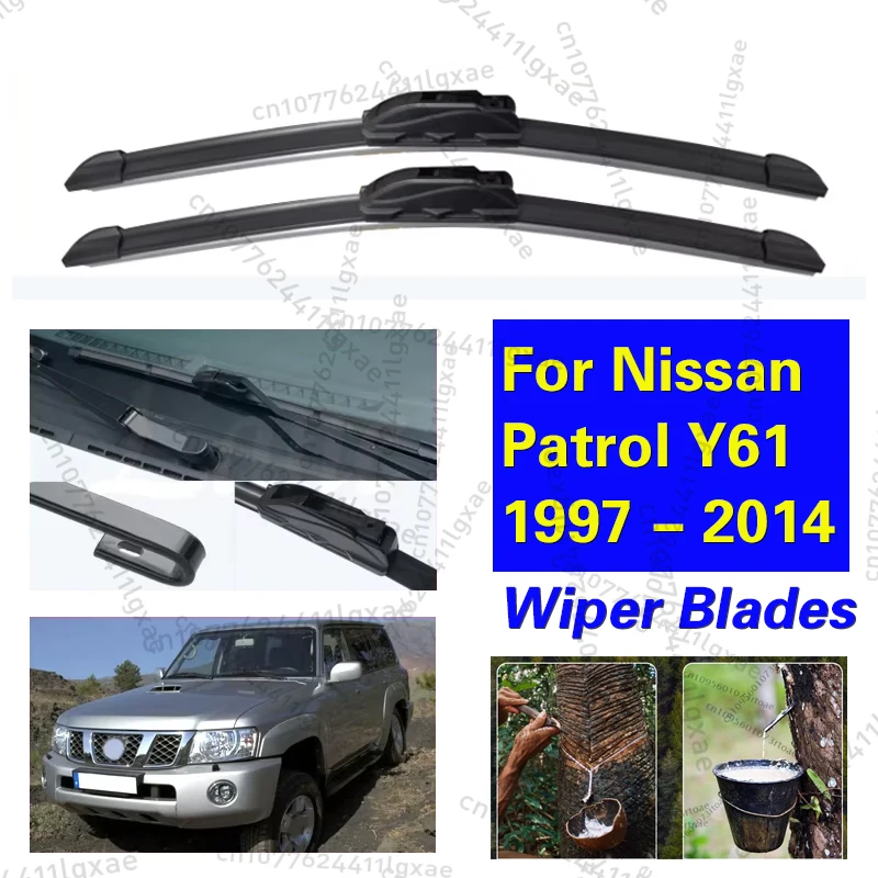 Car Front Wiper Blade For Nissan Patrol Y61 1997 - 2014 Window Cutter Windshield Windscreen Brushes Car Accessories 2013 20"+20"
Car Front Wiper Blade For Nissan Patrol Y61 1997 - 2014 Window Cutter Windshield Windscreen Brushes Car Accessories 2013 20"+20"