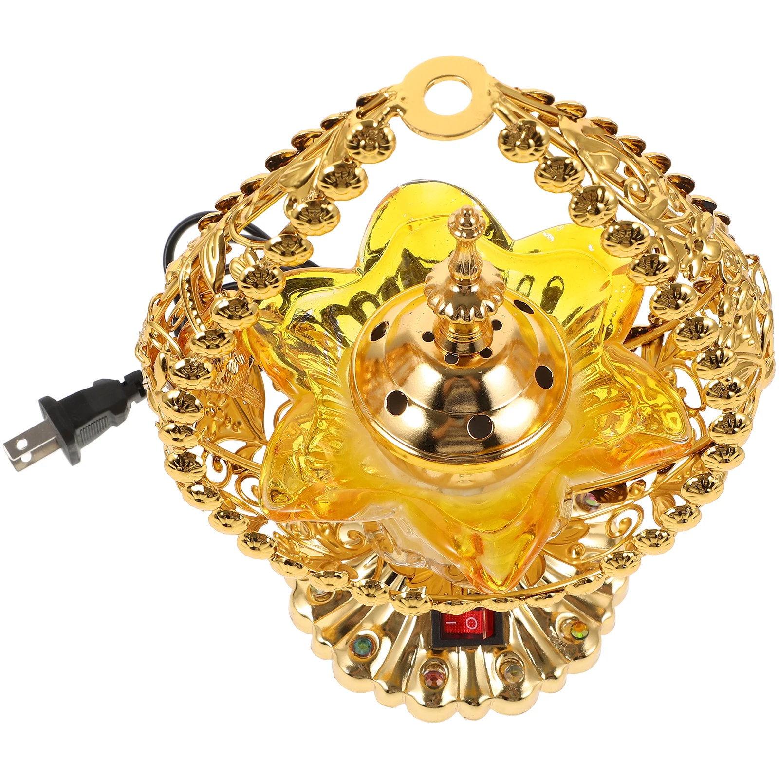 Plug-in Incense Burner Golden Middle East Style Electric Aroma Censer Home Decor Metal Stove Vintage Ornament Practical Texture
Plug-in Incense Burner Golden Middle East Style Electric Aroma Censer Home Decor Metal Stove Vintage Ornament Practical Texture
