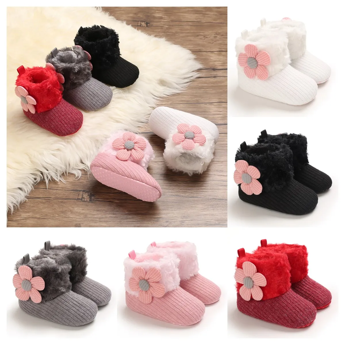 New Winter Newborn Baby Anti Slip Walking Shoes Comfortable And Cute Baby Flower Warm Corduroy Cotton Shoes
New Winter Newborn Baby Anti Slip Walking Shoes Comfortable And Cute Baby Flower Warm Corduroy Cotton Shoes