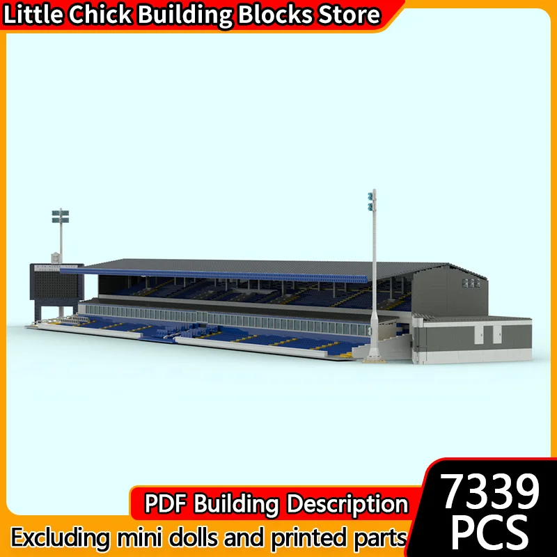 Модель City Street View MOC, строительные кирпичи, основная подставка, парк, стадион, модульная технология, детские праздничные подарки, сборка игрушек, костюм
Модель City Street View MOC, строительные кирпичи, основная подставка, парк, стадион, модульная технология, детские праздничные подарки, сборка игрушек, костюм