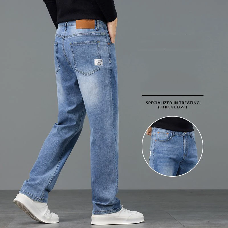 Брендовые деловые джинсы 2025 года, мужские осенние новые модные эластичные брюки с карманами, прямые тонкие удобные мужские брюки, джинсовые брюки
Брендовые деловые джинсы 2025 года, мужские осенние новые модные эластичные брюки с карманами, прямые тонкие удобные мужские брюки, джинсовые брюки