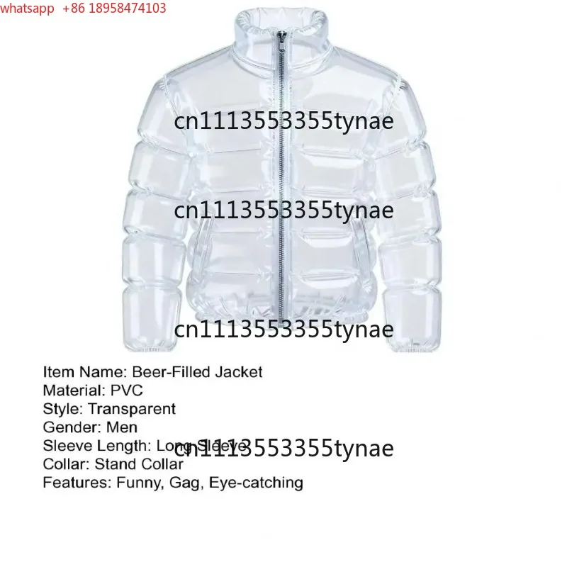 Beer-Filled Jacket Funny Transparent Beer-Drinking Jacket Hilarious Gag Gifts for Pools Parties Festivals Carnivals
Beer-Filled Jacket Funny Transparent Beer-Drinking Jacket Hilarious Gag Gifts for Pools Parties Festivals Carnivals