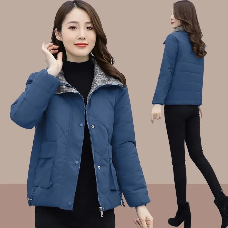 Down Cotton Coat Womens 2022 New Winter Fashion Slim All-match Padded Jacket Women Casual Large Size Short Thick Warm Parkas
Down Cotton Coat Womens 2022 New Winter Fashion Slim All-match Padded Jacket Women Casual Large Size Short Thick Warm Parkas