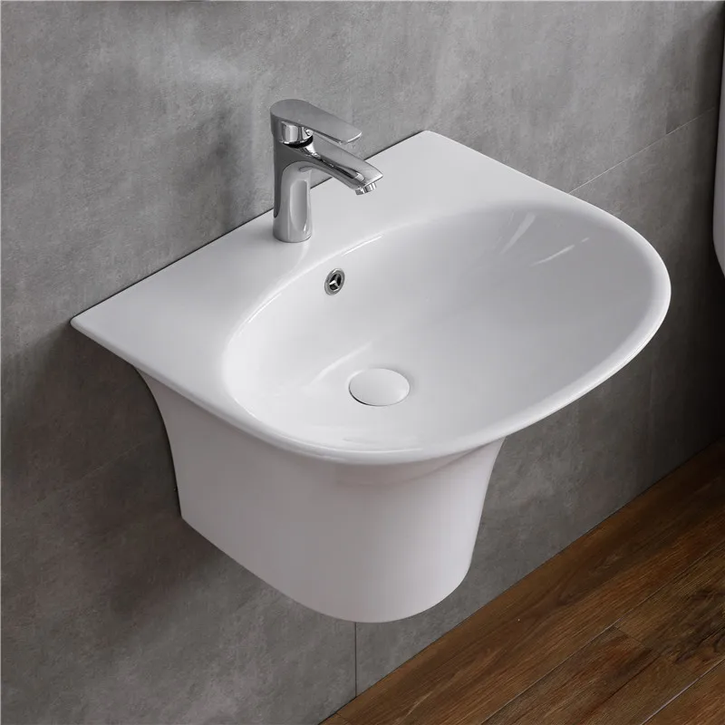 Washbasin wall-mounted small apartment simple integrated ceramic hanging basin
Washbasin wall-mounted small apartment simple integrated ceramic hanging basin