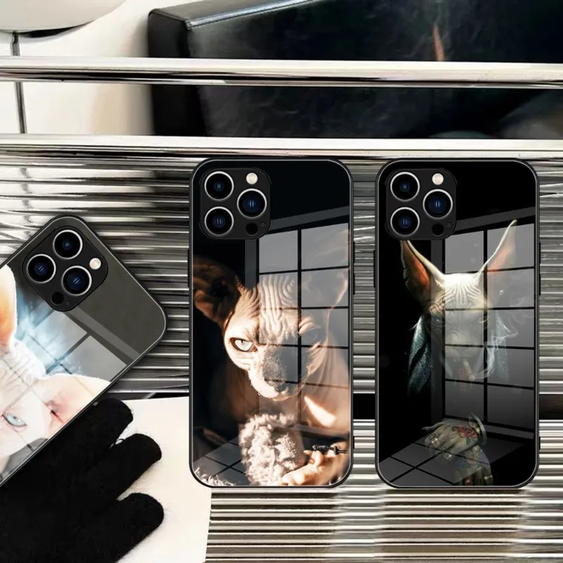 Hairless cool cat art Phone Case Tempered Glass FOR IPhone 14 13 11 12 Pro 8 7 Plus X 13 Pro MAX XR XS MINI Covers
Hairless cool cat art Phone Case Tempered Glass FOR IPhone 14 13 11 12 Pro 8 7 Plus X 13 Pro MAX XR XS MINI Covers