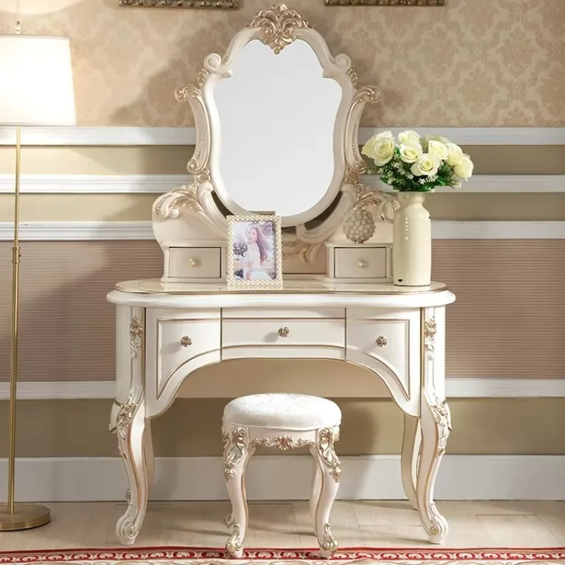 Beige Storage Vanity Table Nordic Wooden Aesthetic Beauty Drawers Dresser Bedroom Space Saving Tocador Mueble Home Furniture
Beige Storage Vanity Table Nordic Wooden Aesthetic Beauty Drawers Dresser Bedroom Space Saving Tocador Mueble Home Furniture