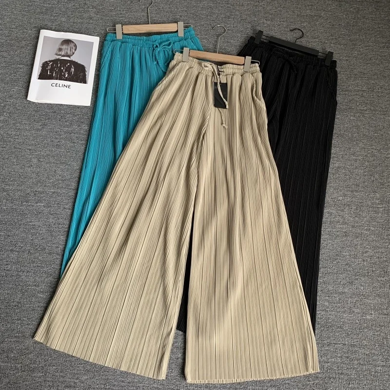 Women's High Waist Wide Leg Casual Pants Summer New Style Loose Slimming Versatile Straight Long Trousers
Women's High Waist Wide Leg Casual Pants Summer New Style Loose Slimming Versatile Straight Long Trousers