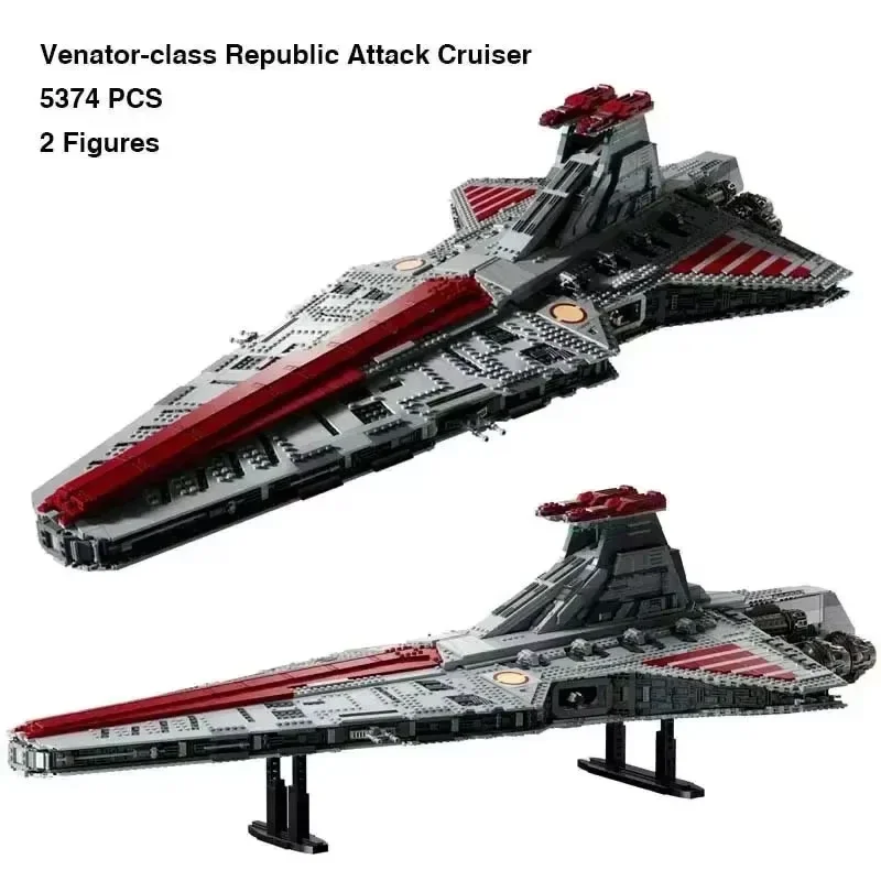 5374Pcs NEW MOC 75367 Venator-Class Republic Attacks Cruiser Building Blocks Bricks Toys For Adult Boy Christmas Gifts
5374Pcs NEW MOC 75367 Venator-Class Republic Attacks Cruiser Building Blocks Bricks Toys For Adult Boy Christmas Gifts