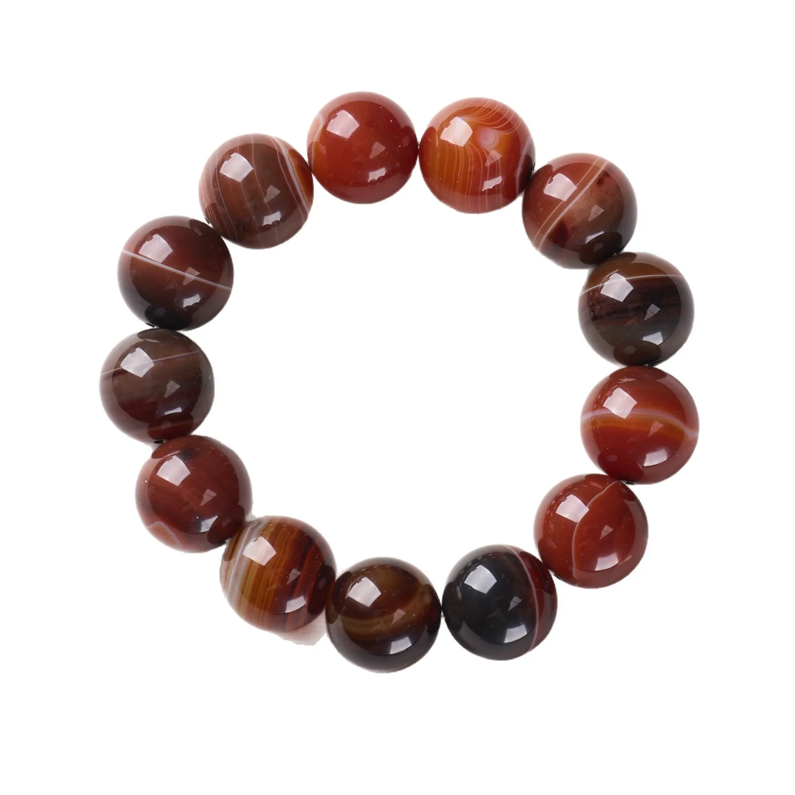 Natural Banded Agate Beaded Bracelet for Women Elegant Buddhist Prayer Bead Hand Jewelry Gifts
Natural Banded Agate Beaded Bracelet for Women Elegant Buddhist Prayer Bead Hand Jewelry Gifts
