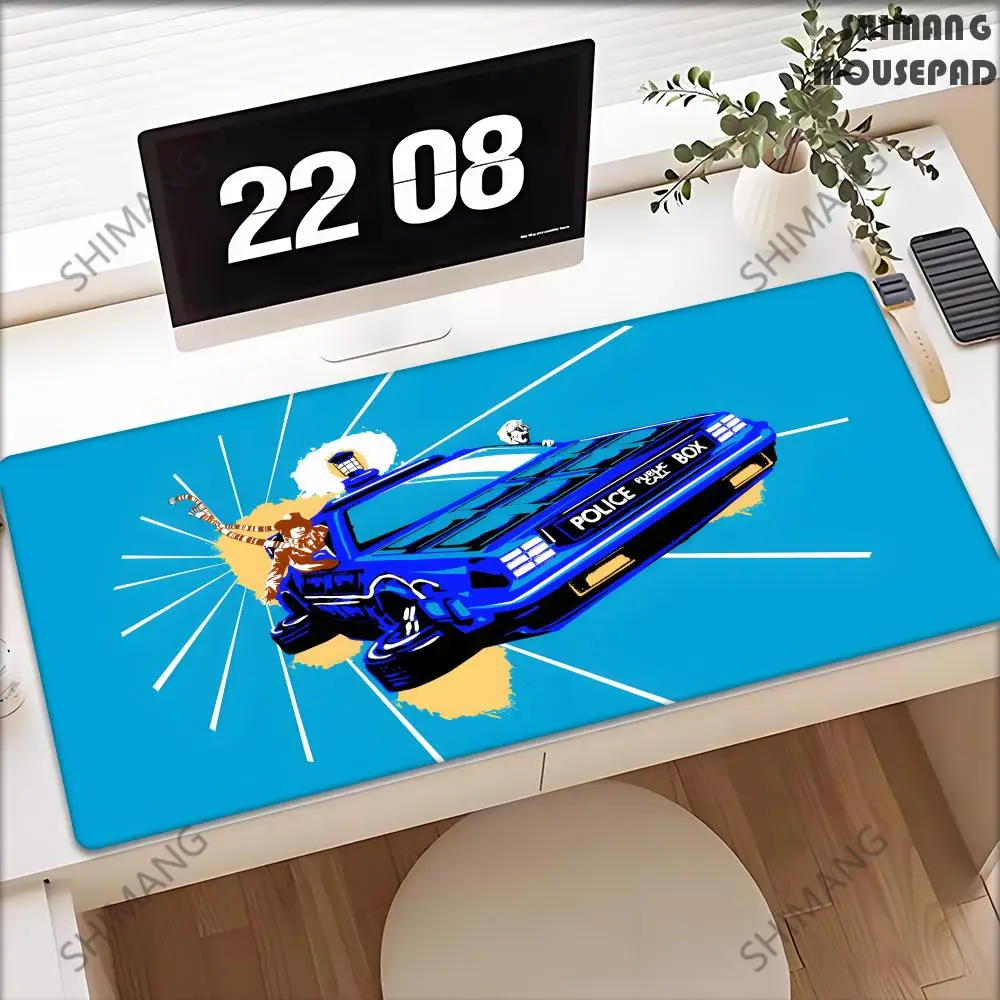 Back To The Future Large Mouse Pad 90x40cm Computer Mousepad Big Keyboard Mat Car Table Carpet Big Desk Mats Rubber Rugs