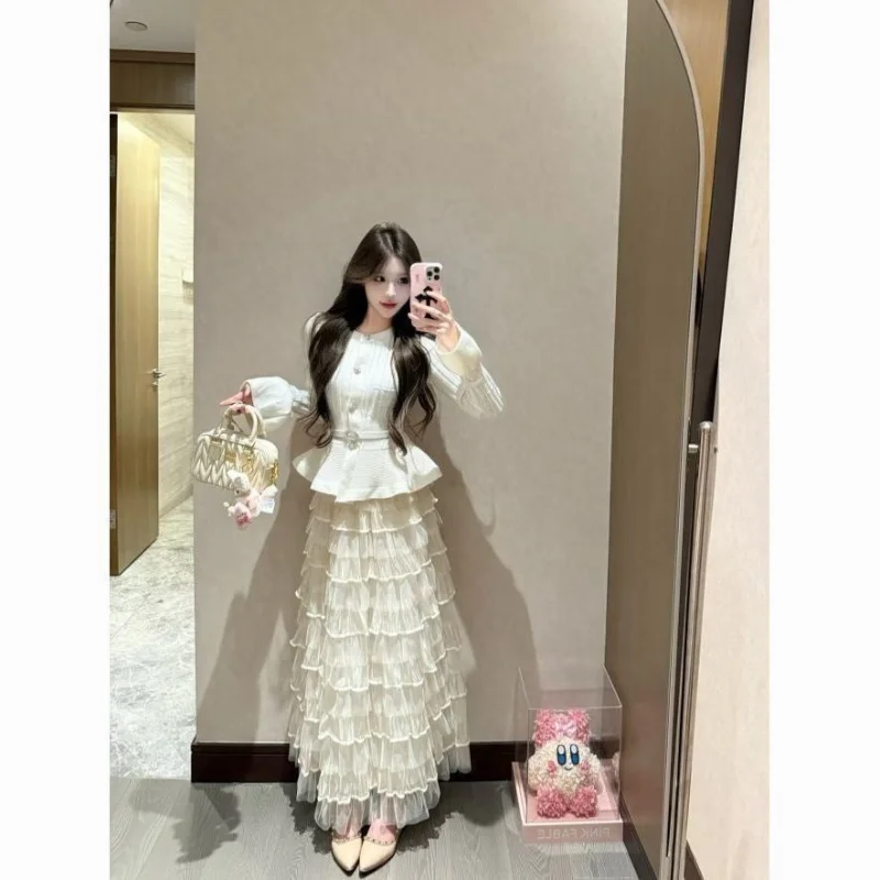 High Waist Mesh Cake Skirt Women's Spring New Style A-Line Slimming Fullness Draping Versatile Long Skirt Casual Polyester
High Waist Mesh Cake Skirt Women's Spring New Style A-Line Slimming Fullness Draping Versatile Long Skirt Casual Polyester