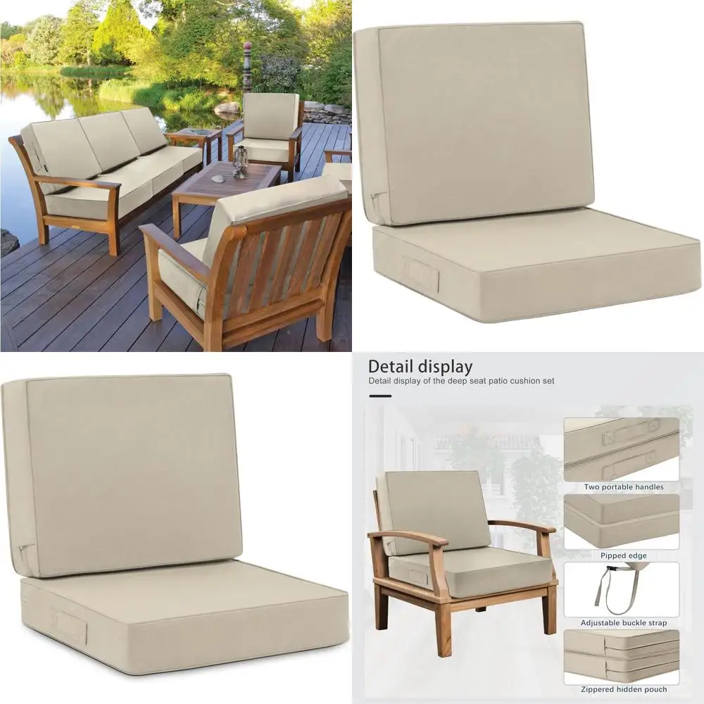 Водонепроницаемые подушки для уличных стульев (24 шт.) с съемными, устойчивыми к выцветанию чехлами и регулируемыми ремнями
Водонепроницаемые подушки для уличных стульев (24 шт.) с съемными, устойчивыми к выцветанию чехлами и регулируемыми ремнями