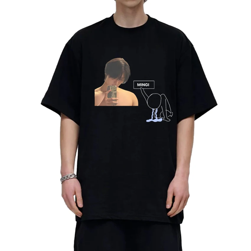 Hot Sale 2025 Mingi Ateez Trend short sleeve T-shirts Cotton Summer Men Women Oversized Tee shirt Hip Hop plus size Summer tops
Hot Sale 2025 Mingi Ateez Trend short sleeve T-shirts Cotton Summer Men Women Oversized Tee shirt Hip Hop plus size Summer tops