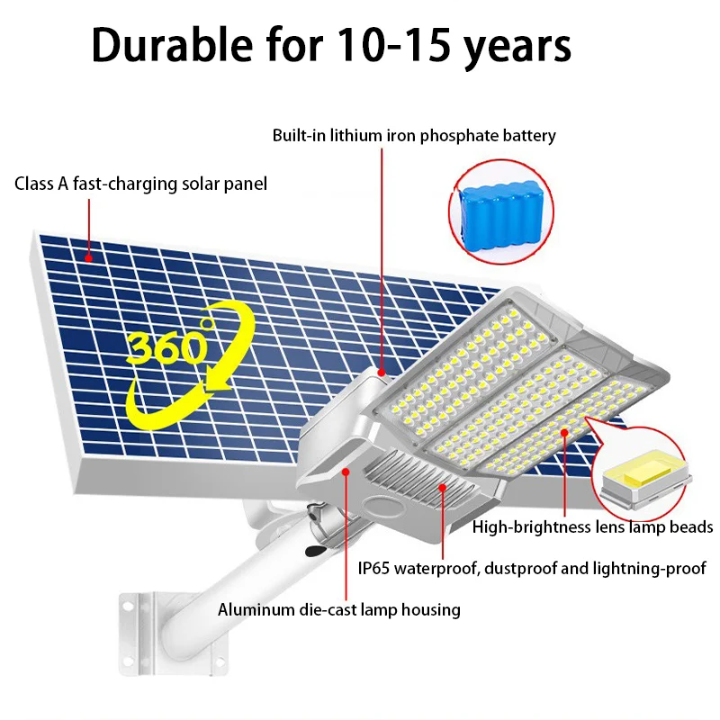 RUISENZHUO 8000W Solar Street Lights Outdoor Waterproof Commercial Parking Lot Solar Road Lamp For Yard Road Garden Lighting
RUISENZHUO 8000W Solar Street Lights Outdoor Waterproof Commercial Parking Lot Solar Road Lamp For Yard Road Garden Lighting