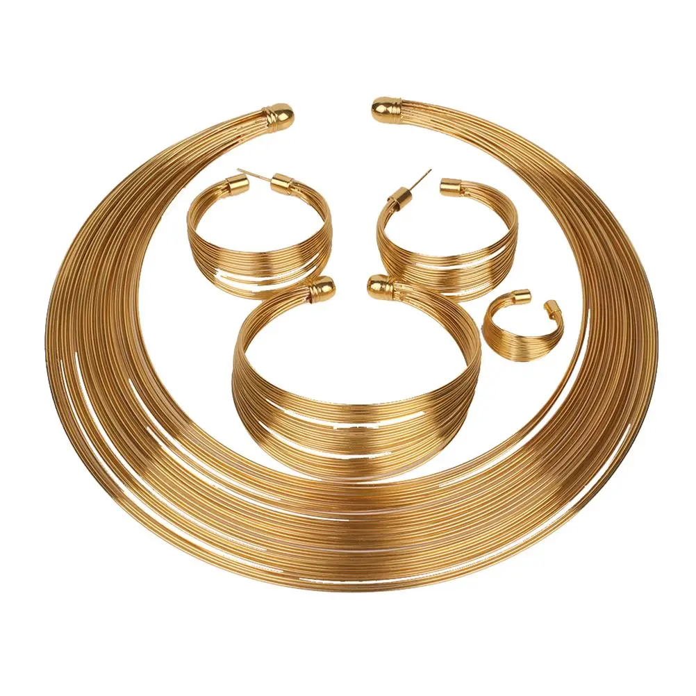Bridal Necklace Necklaces Jewelry Suit Nationality Bracelets Golden African Miss
Bridal Necklace Necklaces Jewelry Suit Nationality Bracelets Golden African Miss