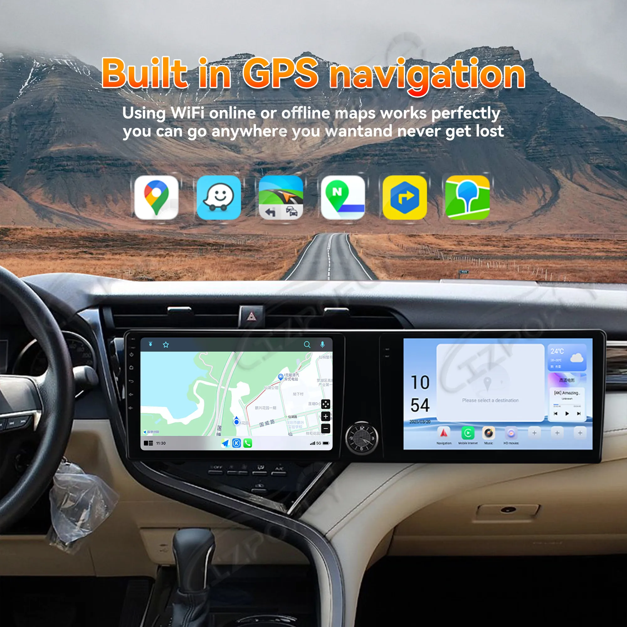Двойной 10,1-дюймовый Android 13 Carplay для Toyota Camry 2018-2020 GPS-навигация Автомобильный радиоприемник HD с сенсорным экраном Стерео Авто головное устройство
Двойной 10,1-дюймовый Android 13 Carplay для Toyota Camry 2018-2020 GPS-навигация Автомобильный радиоприемник HD с сенсорным экраном Стерео Авто головное устройство