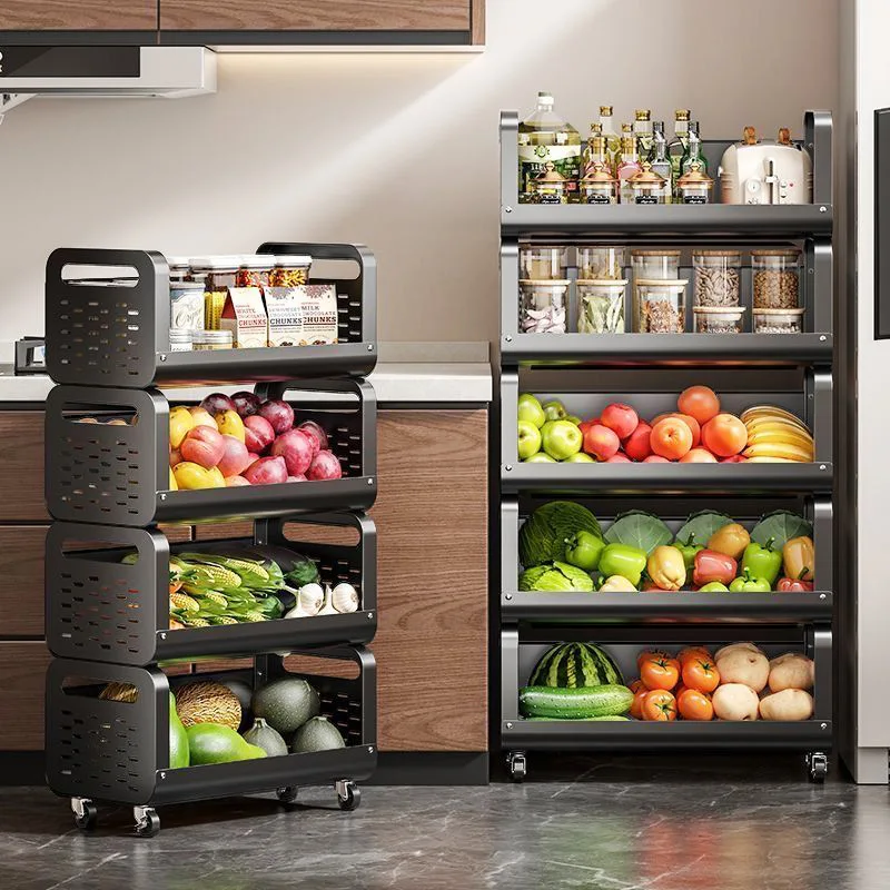 Multi-layer Thickened Rolling Vegetable Storage Cart - Wheel-mounted Kitchen Organizer for Home Fruit & Veggie Storage
Multi-layer Thickened Rolling Vegetable Storage Cart - Wheel-mounted Kitchen Organizer for Home Fruit & Veggie Storage
