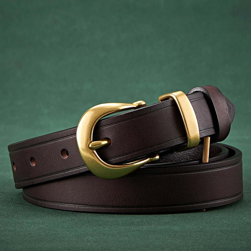 2.4cm Copper Buckle High Quality Cowskin Genuine Leather Belts for Women Luxury Female Belt For Jeans Simple Strap Waist Belt
2.4cm Copper Buckle High Quality Cowskin Genuine Leather Belts for Women Luxury Female Belt For Jeans Simple Strap Waist Belt