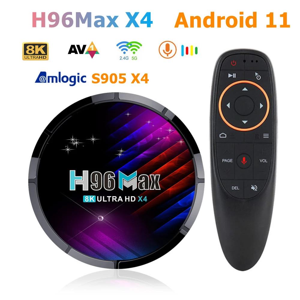 Приставка Смарт-ТВ H96 Max X4 Amlogic S905X4 4,0 с дистанционным управлением, 16 ГБ, 32 ГБ, 64 ГБ, Android 11,0
Приставка Смарт-ТВ H96 Max X4 Amlogic S905X4 4,0 с дистанционным управлением, 16 ГБ, 32 ГБ, 64 ГБ, Android 11,0