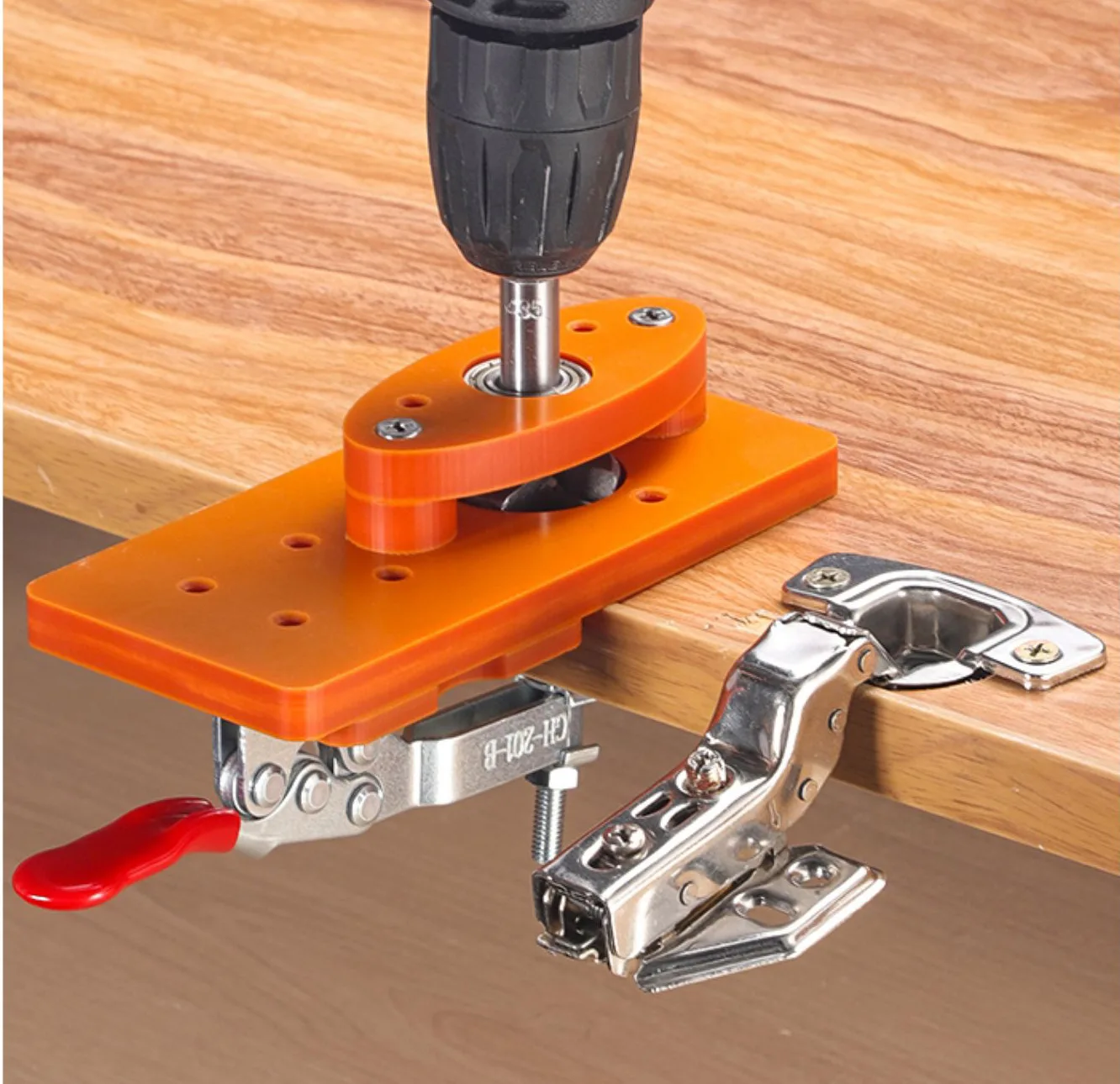 Hinge Drilling Positioning Locator Hole Punch Guide Tool for Woodworking Door Cabinet Cupboard Furniture
Hinge Drilling Positioning Locator Hole Punch Guide Tool for Woodworking Door Cabinet Cupboard Furniture